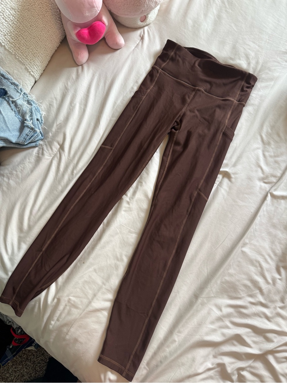 Fabletics Brown High-Waist Active Leggings